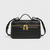 Milla Mini Woven Bag with Gold Accents