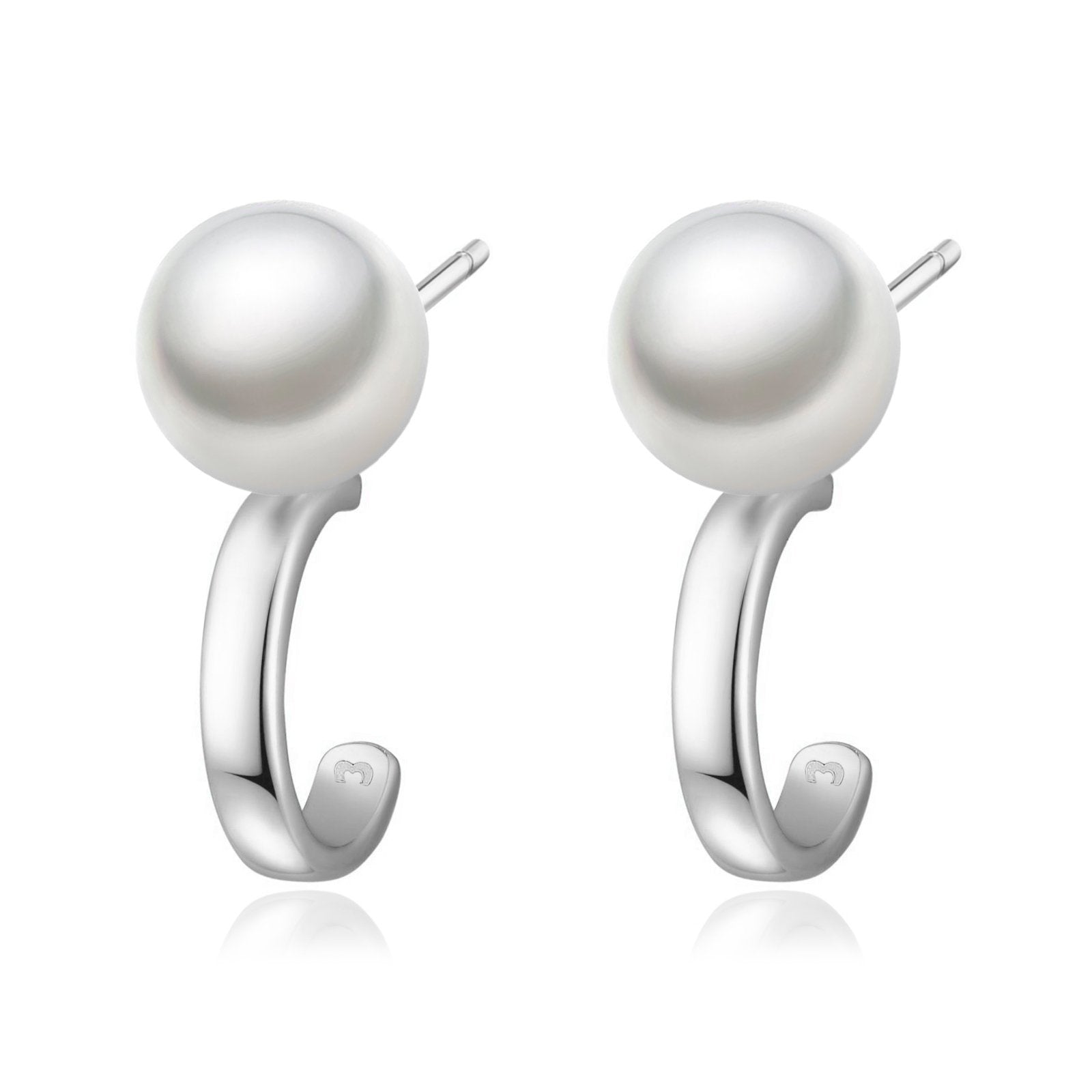 Pendientes de Perlas Pequeñas en Plata Esterlina