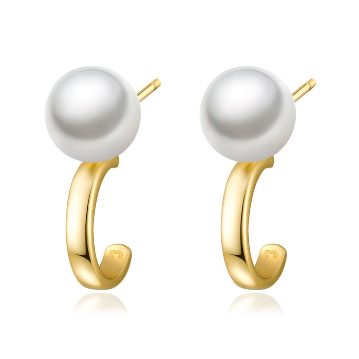 Pendientes de Perlas Pequeñas en Plata Esterlina