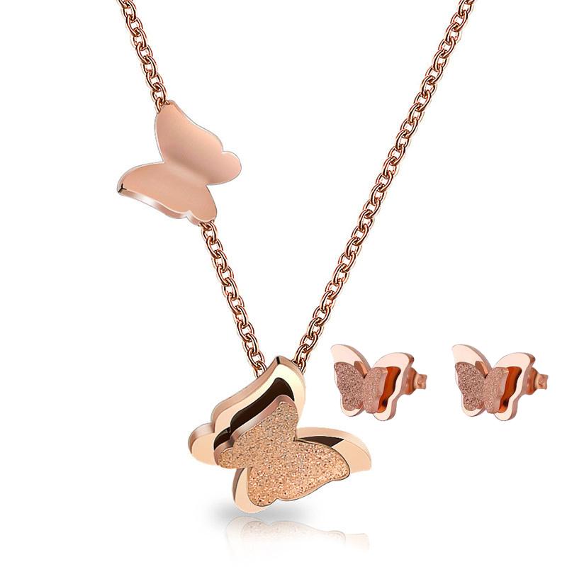 Butterfly Collar - Pink/Silver