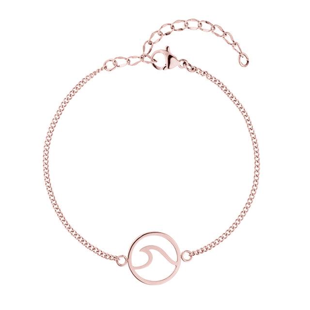 Pulsera 'Olas del Mar' ~ Oro/Rosa/Plata