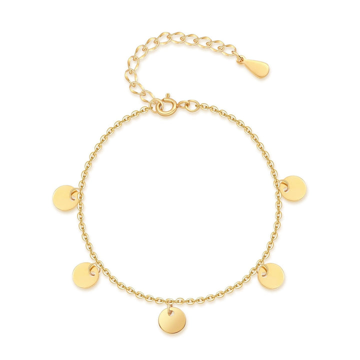 Pulsera 'Círculos Pequeños' - Plata, Oro Rosa y Oro