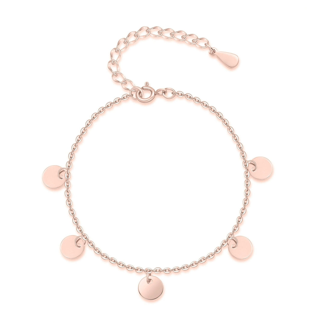 Pulsera 'Círculos Pequeños' - Plata, Oro Rosa y Oro