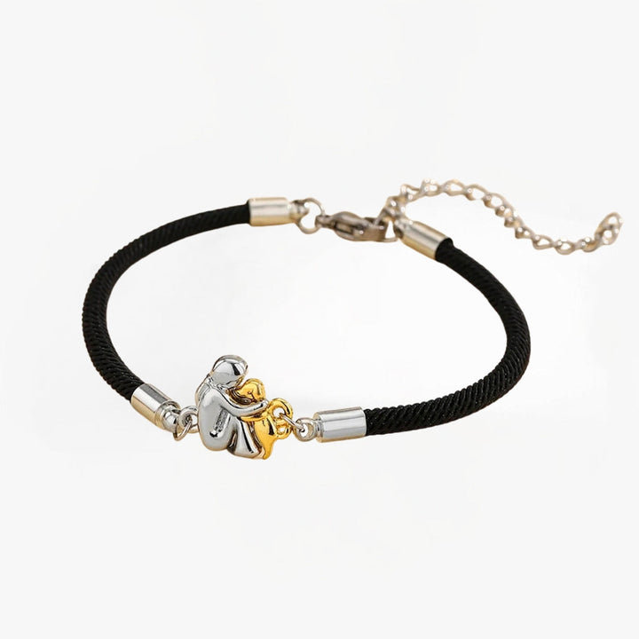 Pulsera de cordón con símbolo de perro