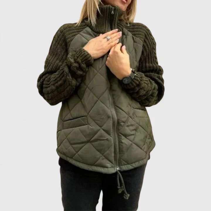 Jana – Chaqueta elegante de patchwork