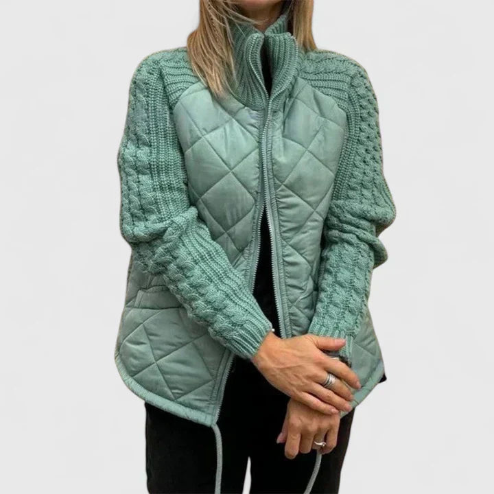 Jana – Chaqueta elegante de patchwork