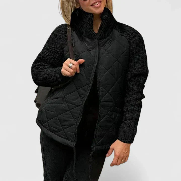 Jana – Chaqueta elegante de patchwork