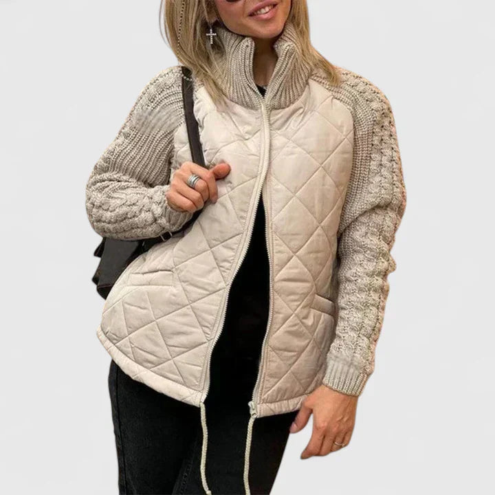 Jana – Chaqueta elegante de patchwork