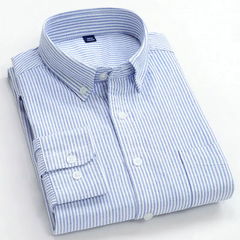 Mar E – Camisa de Hombre con Rayas Delgadas
