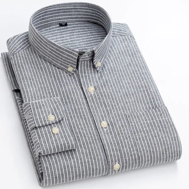 Mar E – Camisa de Hombre con Rayas Delgadas