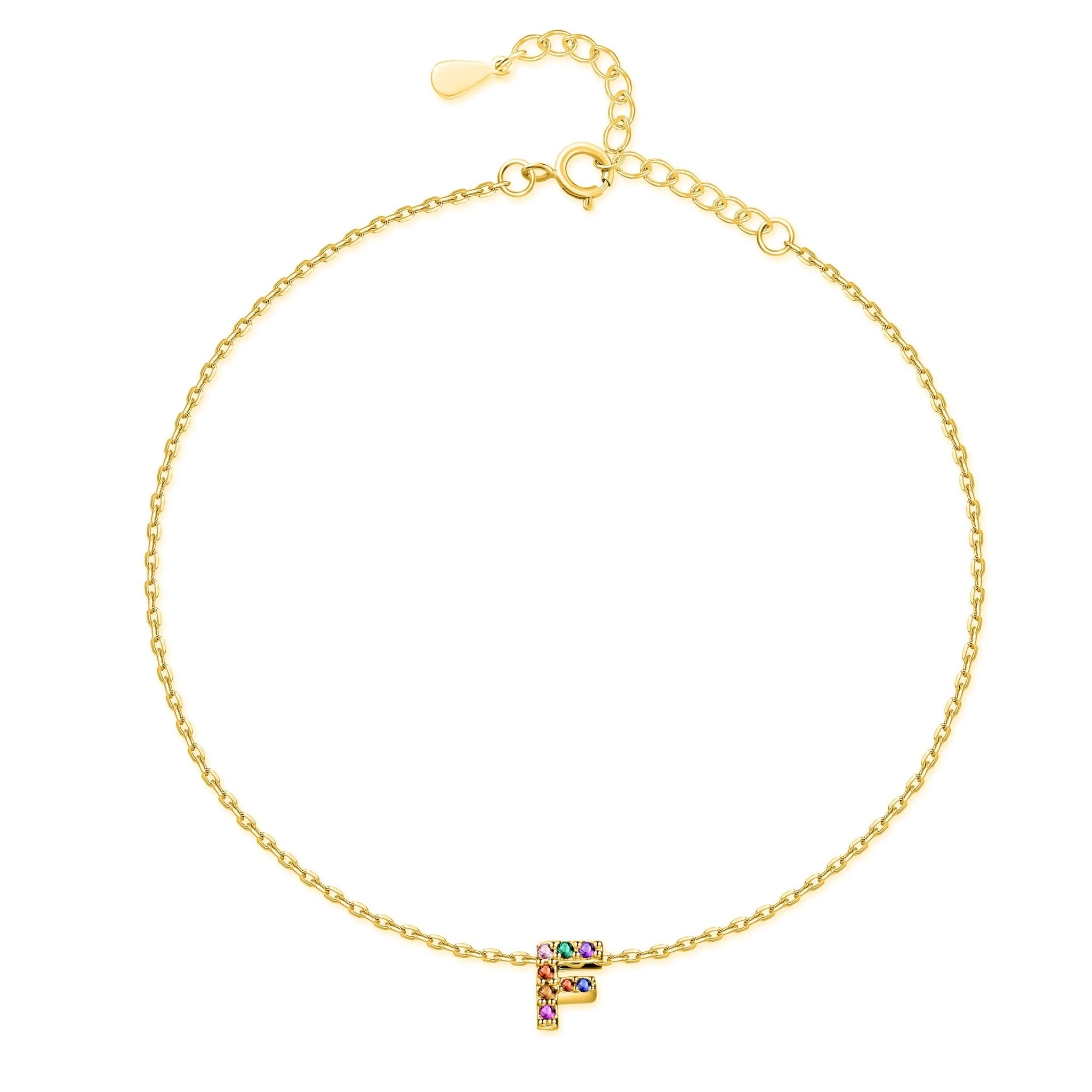 Pulsera de Tobillo 'Inicial' en Oro