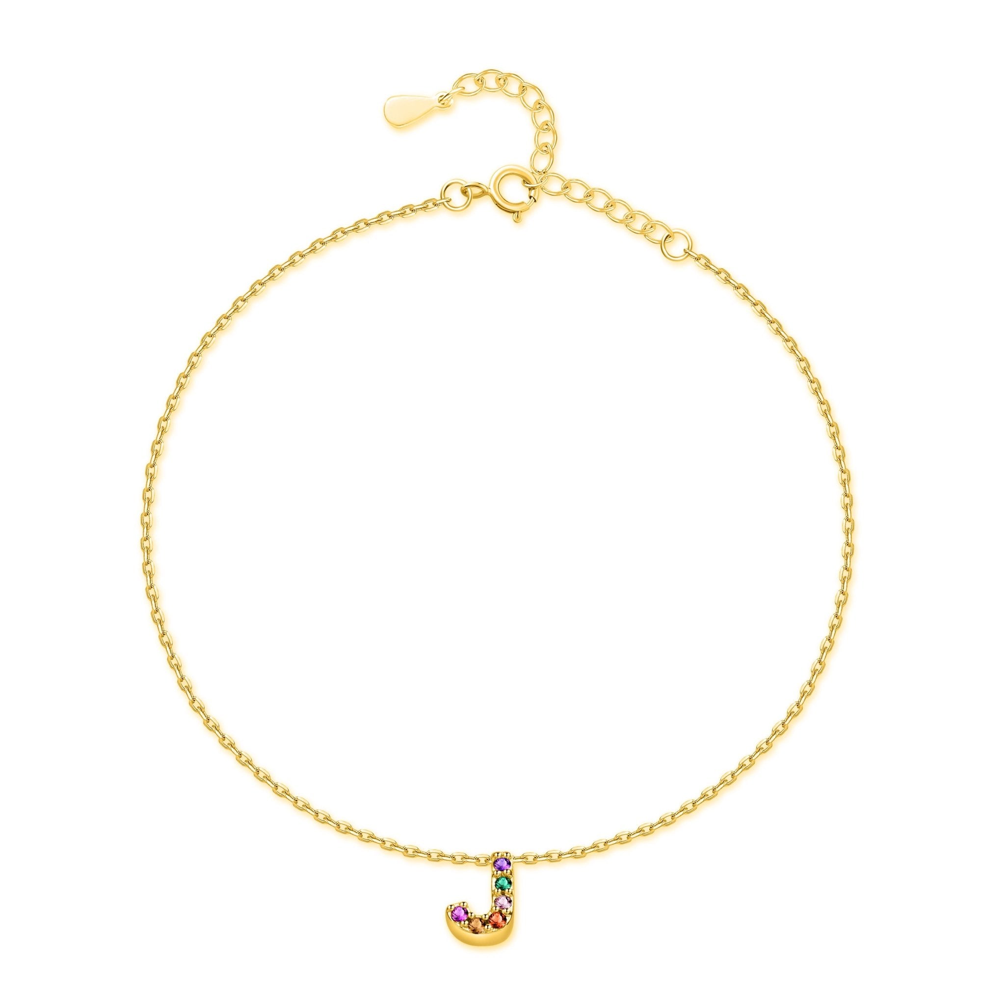 Pulsera de Tobillo 'Inicial' en Oro