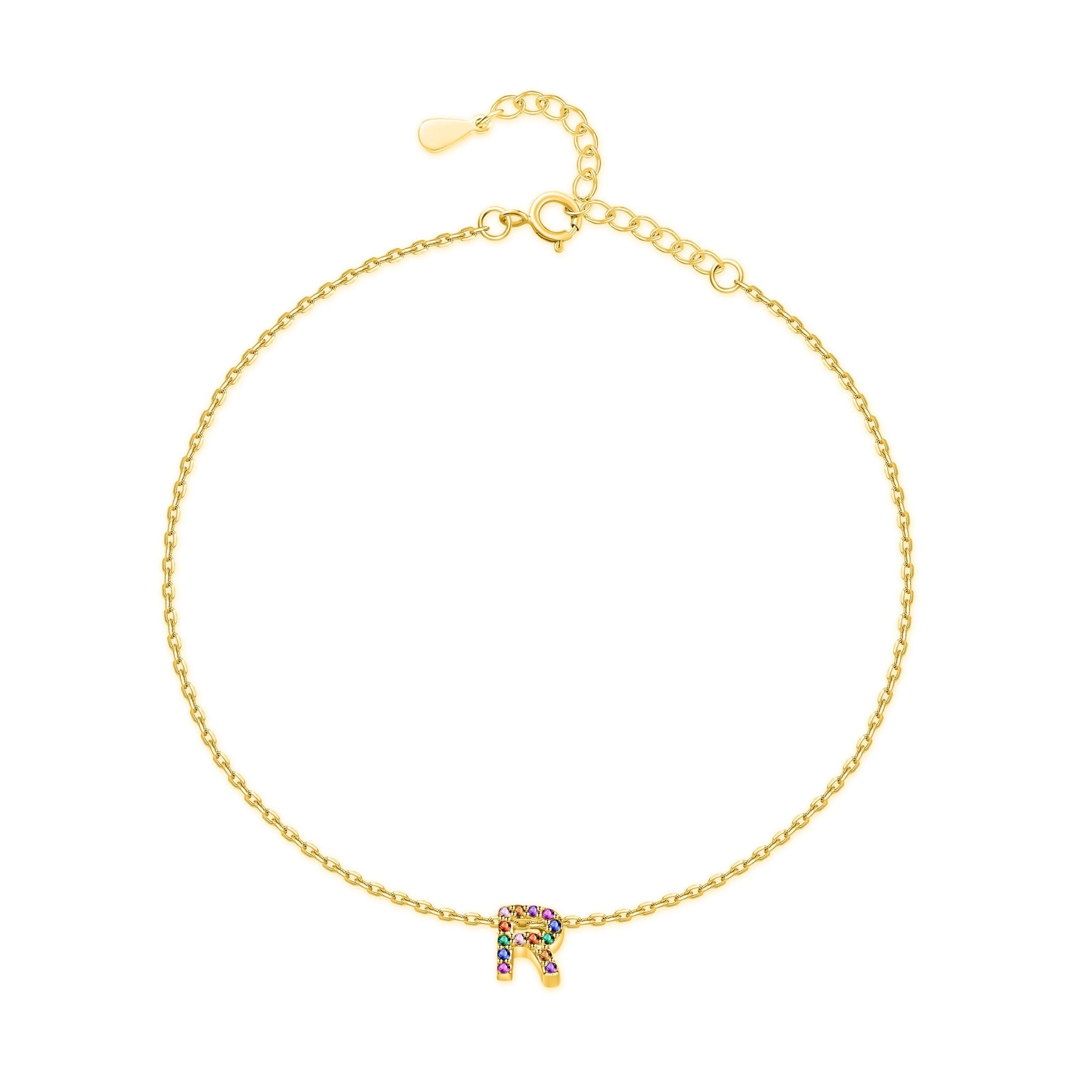 Pulsera de Tobillo 'Inicial' en Oro