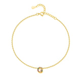 Pulsera de Tobillo 'Inicial' en Oro