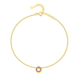 Pulsera de Tobillo 'Inicial' en Oro