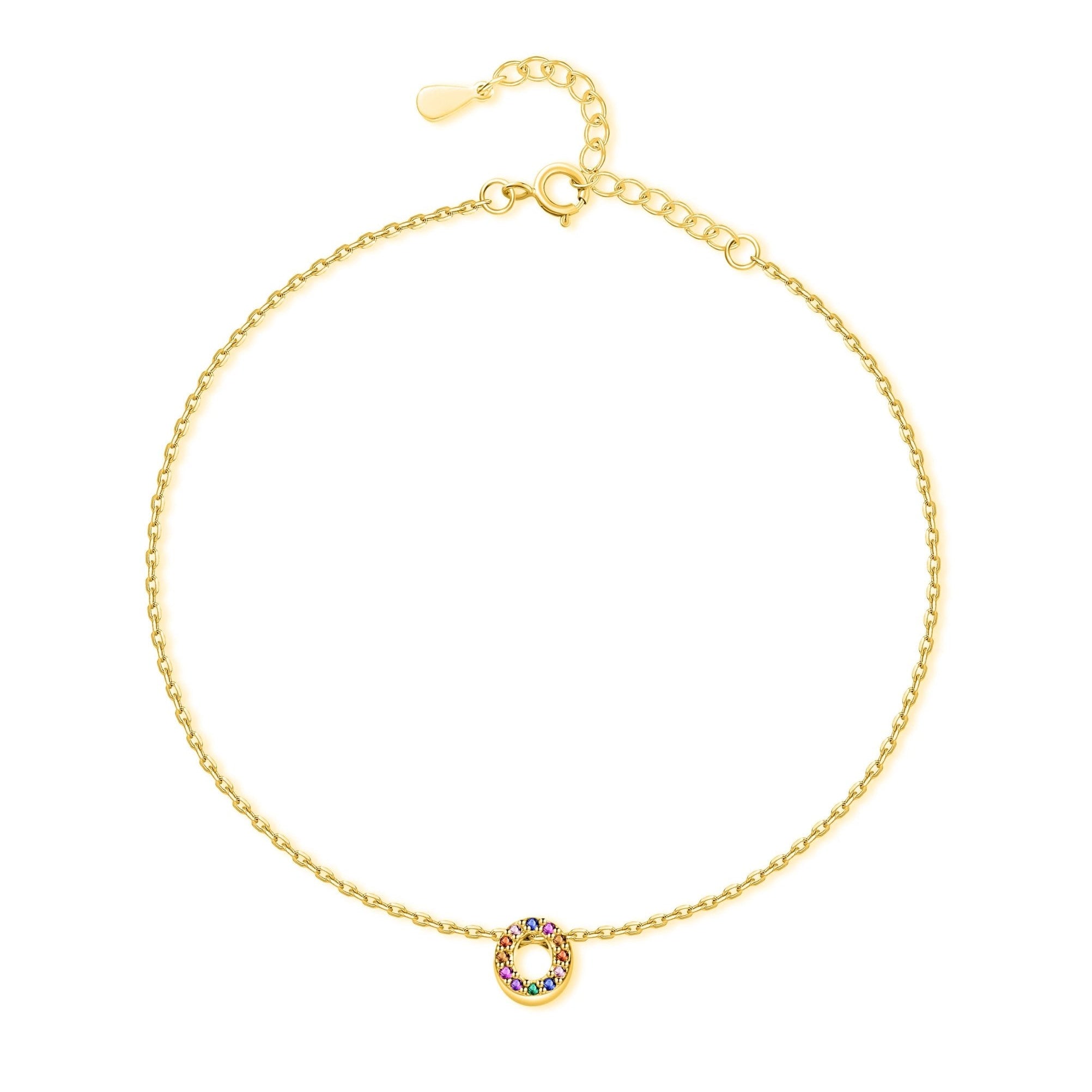 Pulsera de Tobillo 'Inicial' en Oro