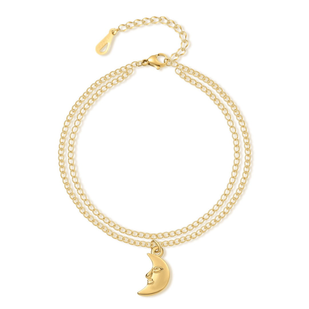 "Luna" Ankle Bracelet - Silver/Gold