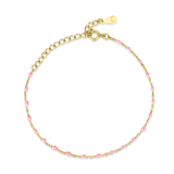 Pulsera de Tobillo 'Rose Brace' - Oro y Plata