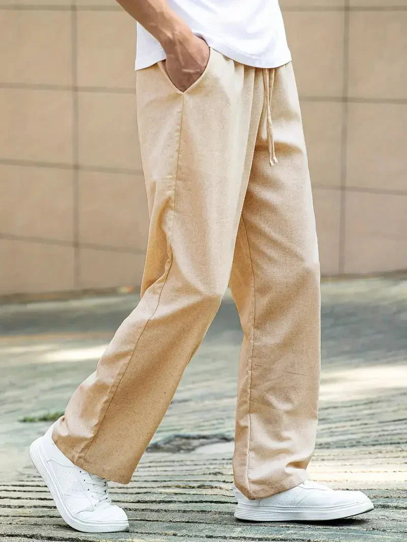 Adrián – Pantalones Casual de Lino