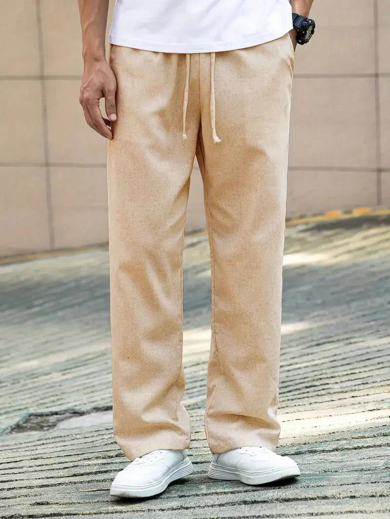 Adrián – Pantalones Casual de Lino