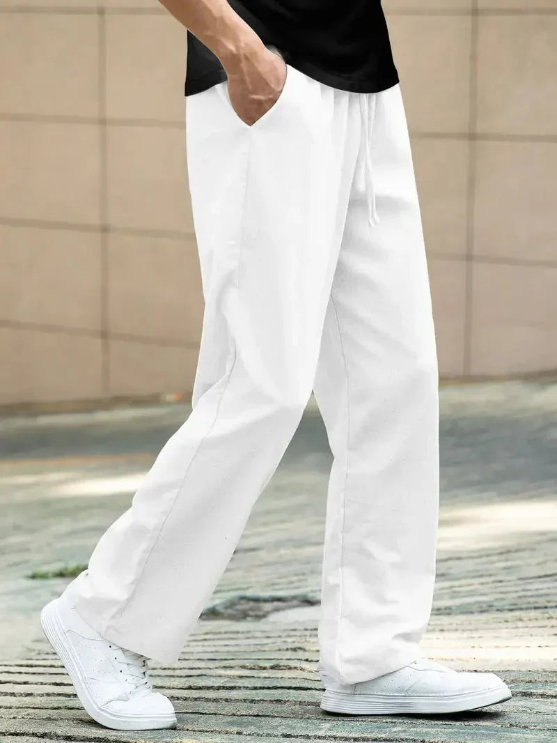 Adrián – Pantalones Casual de Lino
