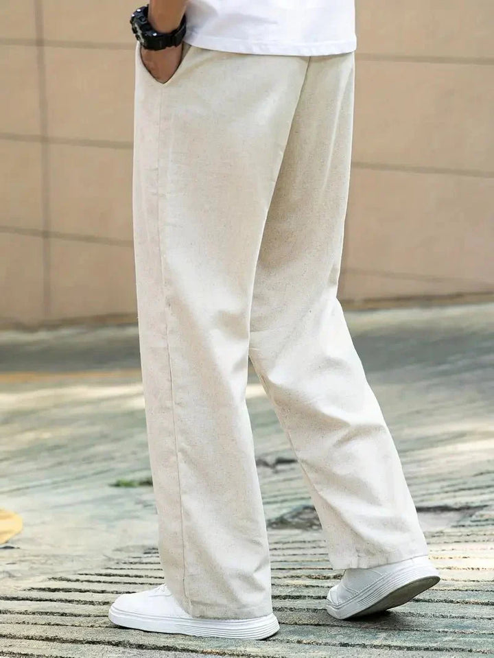 Adrián – Pantalones Casual de Lino
