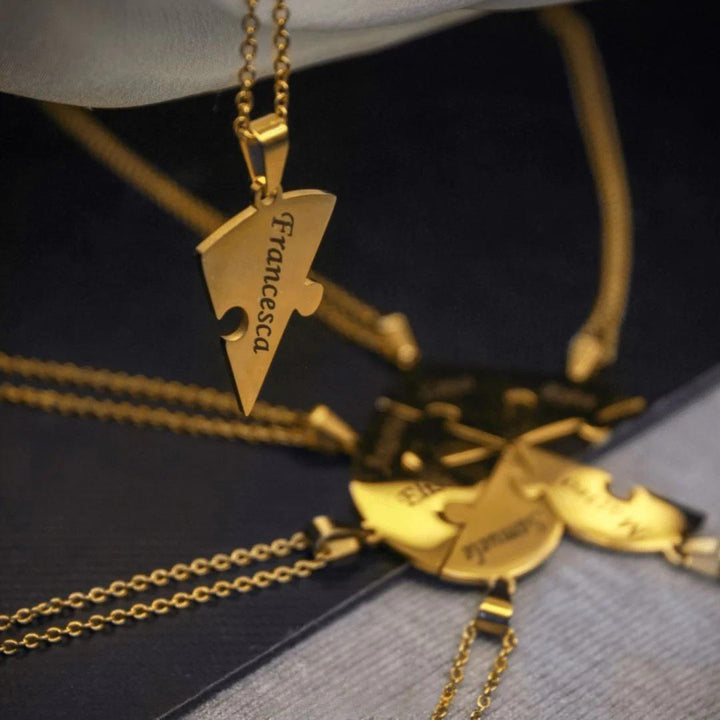 Collar Corazón Puzzle